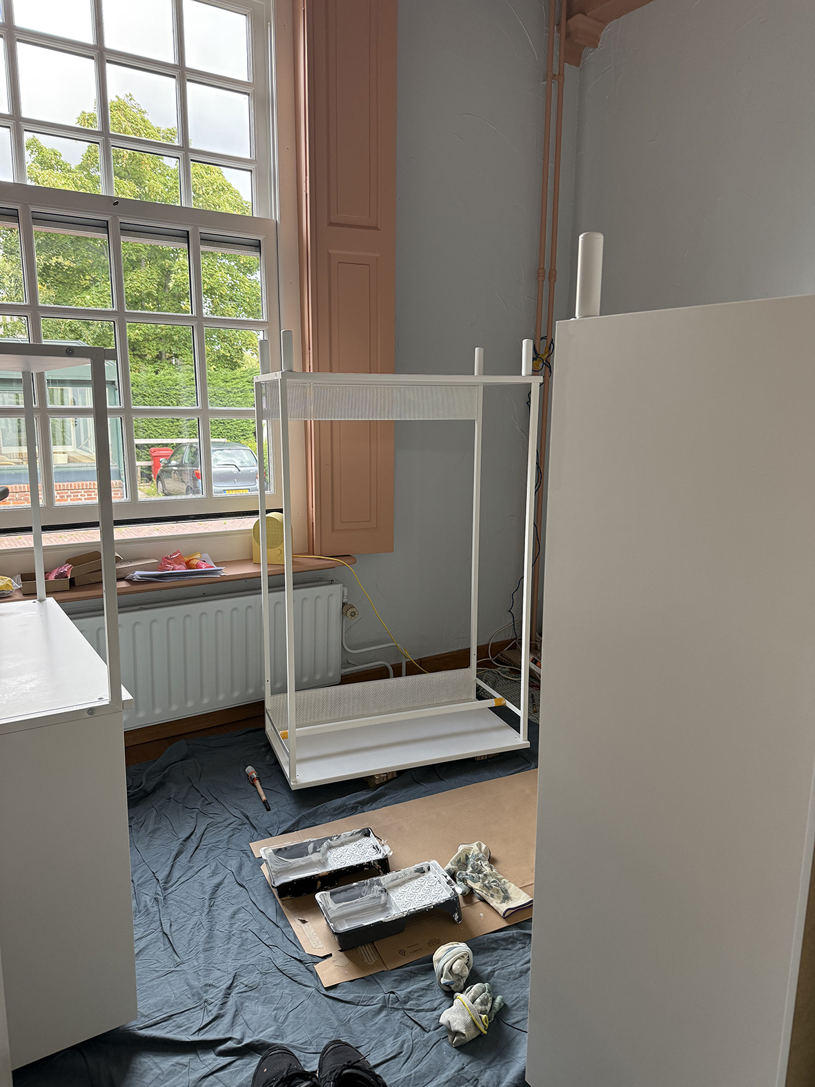 werkkamer make-over kleurrijk ontwerp
