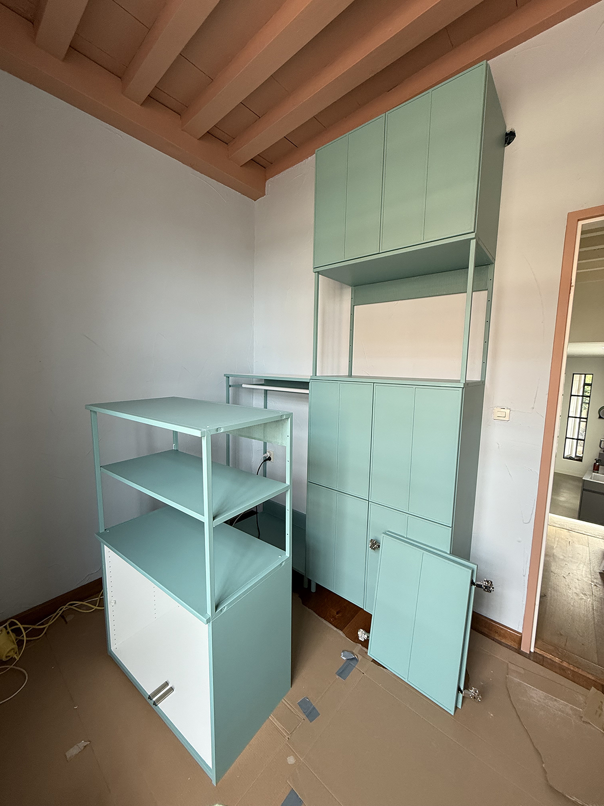 werkkamer make-over kleurrijk ontwerp